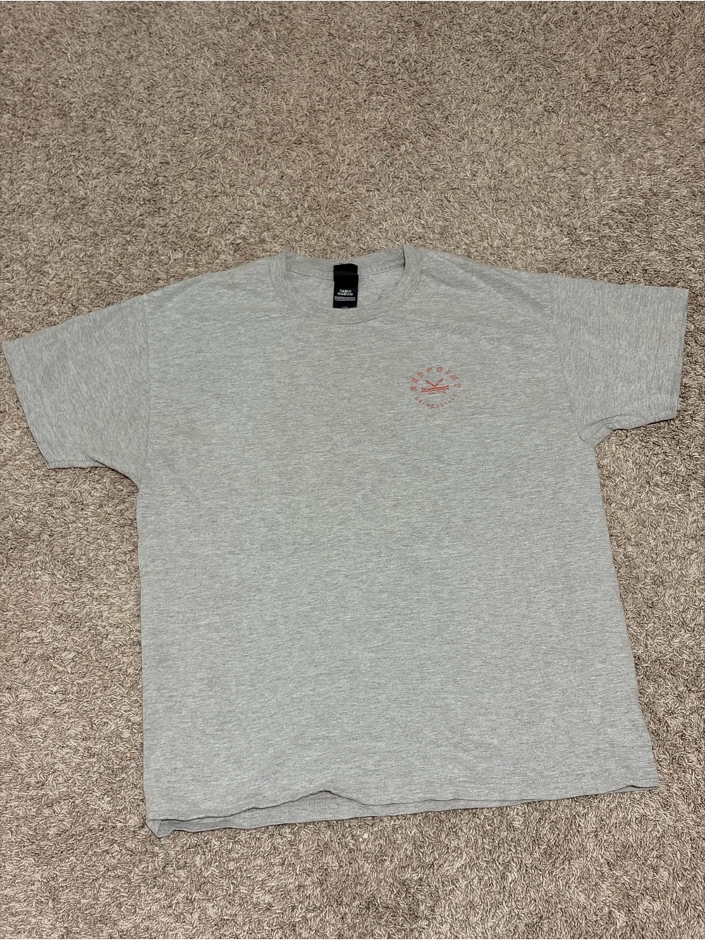 Hanes ComfortFit Men’s Heather Gray Crewneck T-Shirt